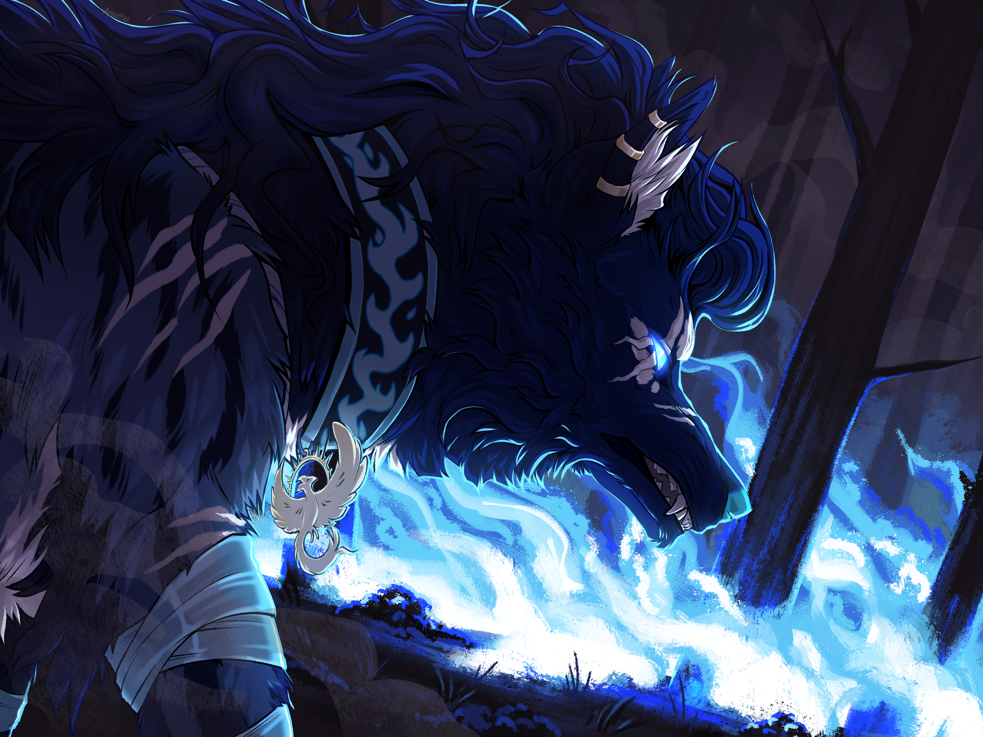 completed portrait YCH